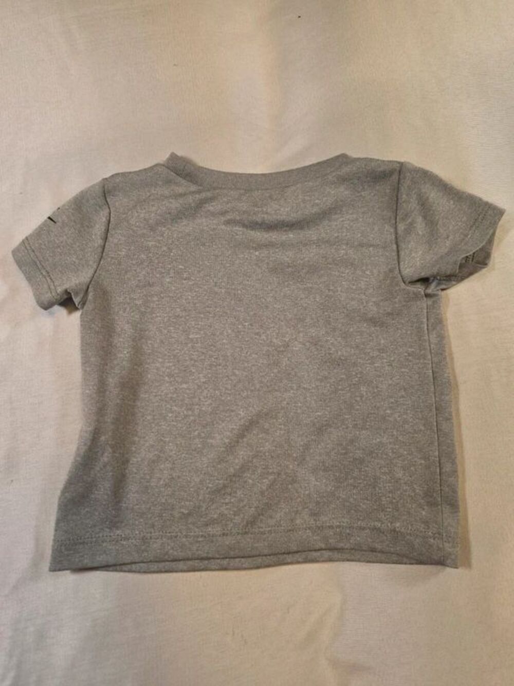 Nike Baby Boys Heather Grey Big Logo Dri-FIT T-Shirt - Size 12M - Picture 5 of 7